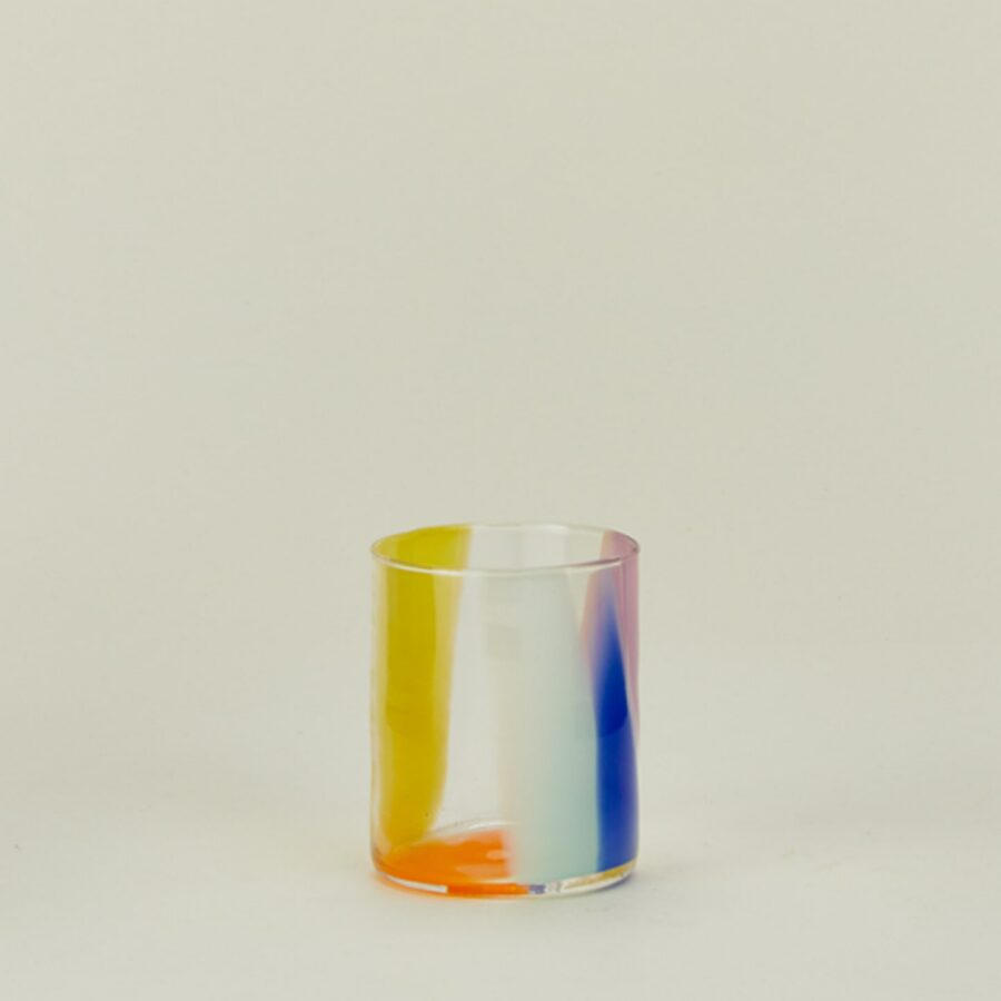 Multicolor Hand-Blown Cocktail Tumbler