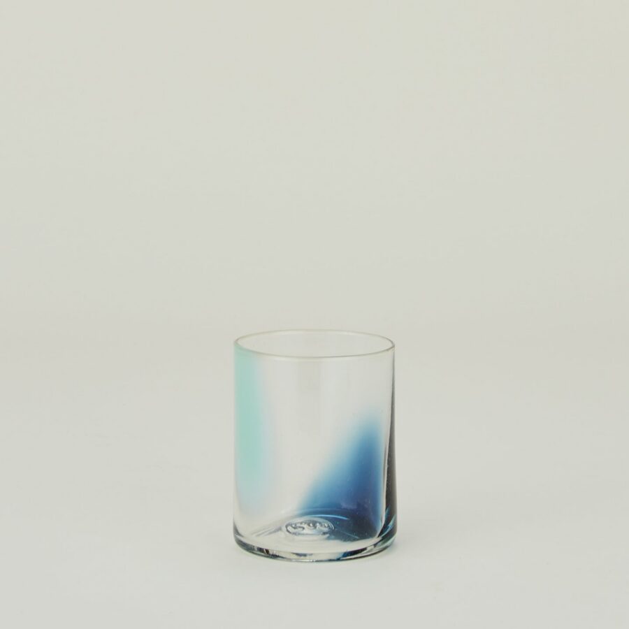 Peacock Sky Hand-Blown Tumbler