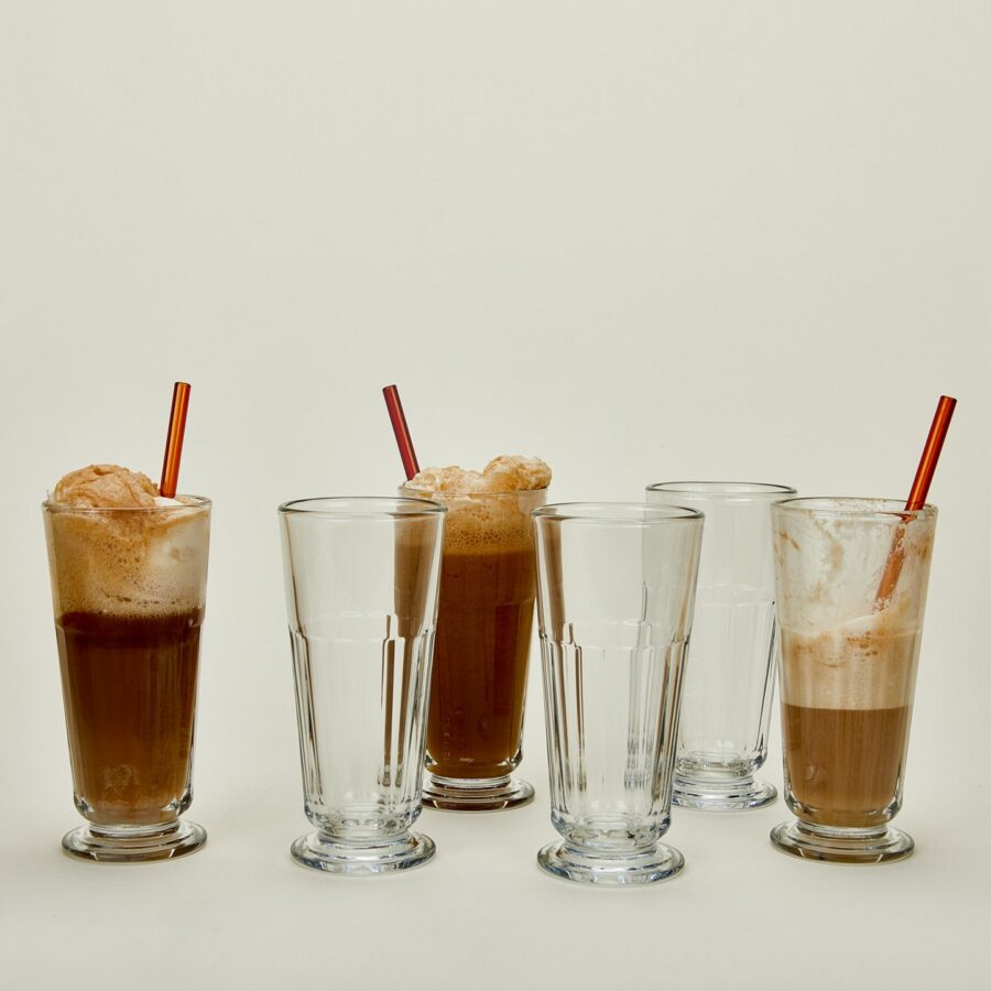 Faceted French-Style Highball Set