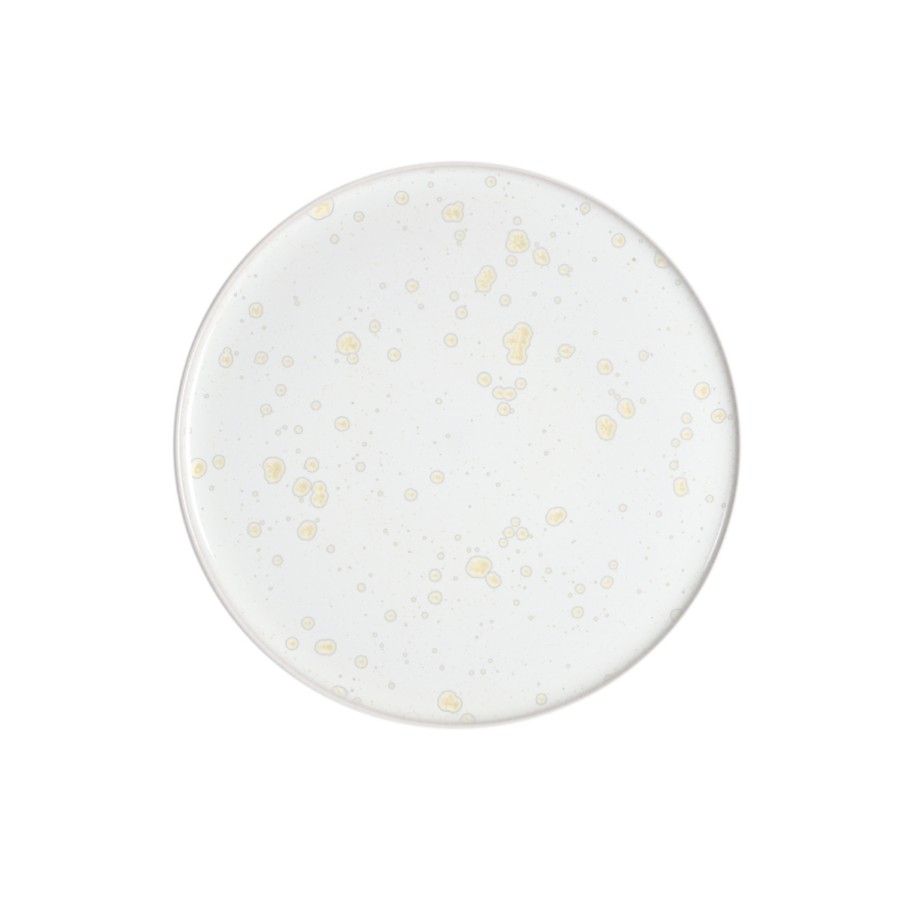 Nacre White Patterned Table Plate
